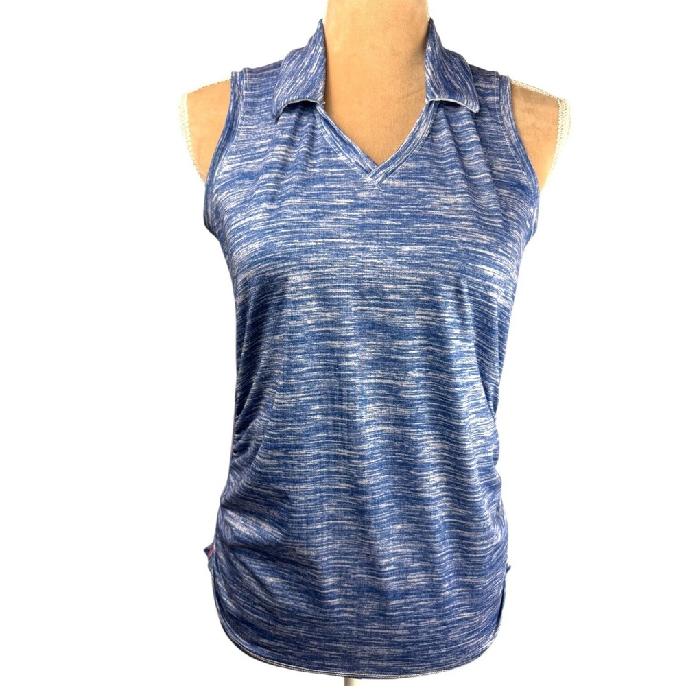 Lucky In Love Athletic Top Womens Sz Small Blue Sleeveless‎ Tennis Golf Outdoors